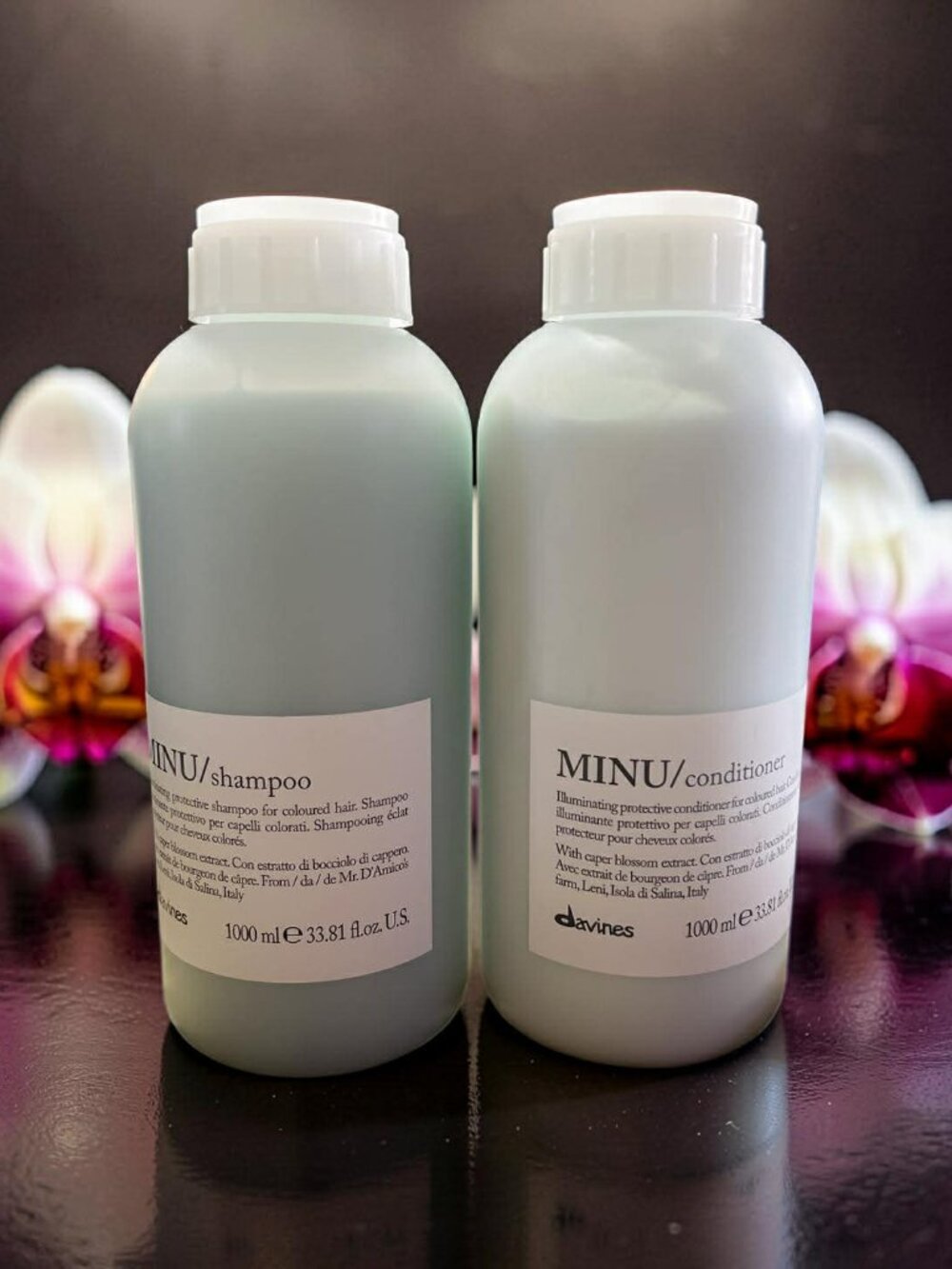 Davines Minu Color Protection Shine Boost Hydration Shampoo Conditioner